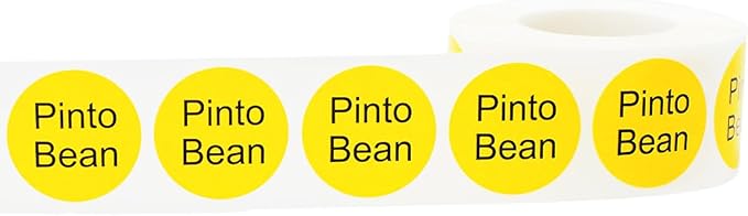 Pinto Bean Deli Labels 1 Inch 500 Total Stickers