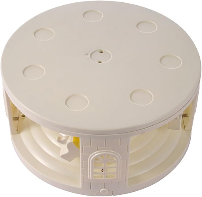 Rotating Dessert Machine Cake Stand, Cake Turntable Automatic Rotating Cupcake Display Stand with Light and Music for Cake, Cupcake Decorating Supplies