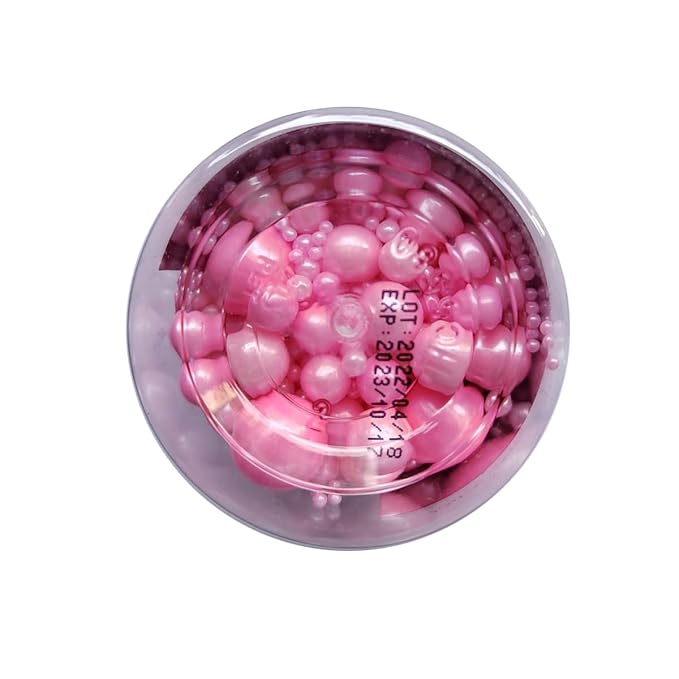 Edible Pink Sugar Pearls Candy Sprinkles 120G/ 4.23Ounce Baking Cake Sprinkles Cupcake and Cake Topper Cookie Decorations Wedding Party Valentines Halloween Christmas Supplies