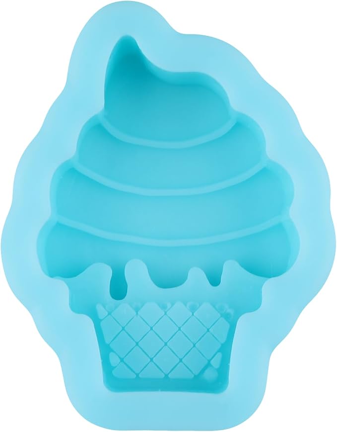 Ice Cream Fondant Silicone Molds for Cake Decorating Cupcake Topper Chocolate Candy Gum Paste Polymer Clay