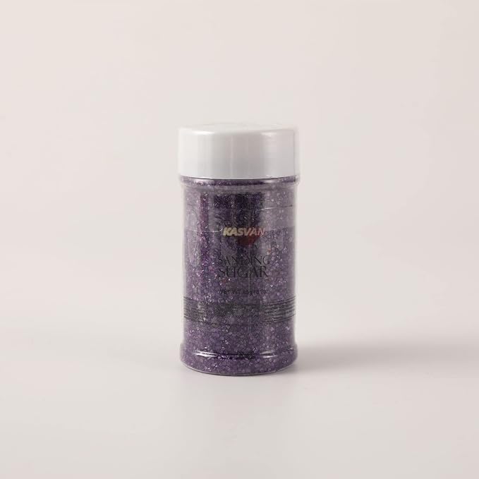 Kasvan Purple Sanding Sugar Sprinkles - Edible Sugar Crystals, Baking Cake Decorations, Ice Cream Toppings cupcake Decorating, Wedding Party Chirstmas Supplies, 85g/3.2oz