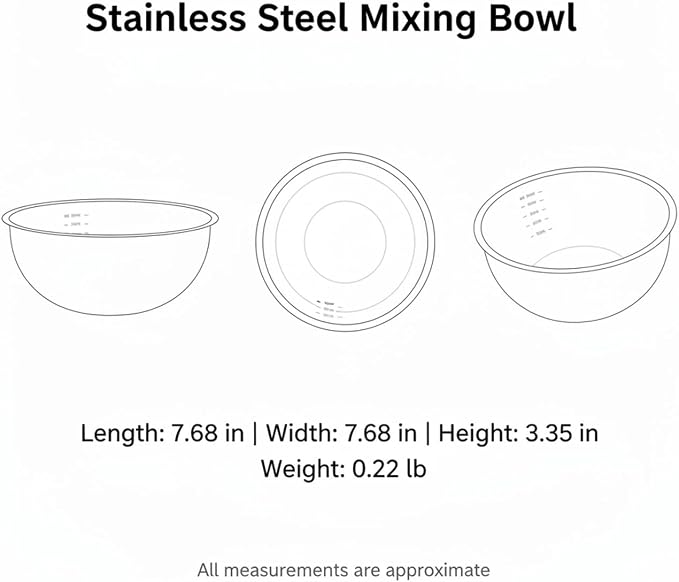 Stainless Steel Mixing Bowl Set with Nested Strainer, 2-in-1 Prep Basin for Washing, Draining, and Mixing