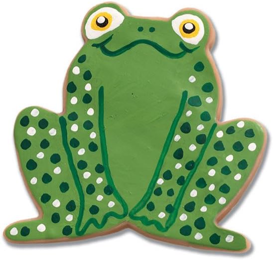 Ann Clark Cookie Cutters Frog Cookie Cutter 3.5" with Recipe Card, Made in USA