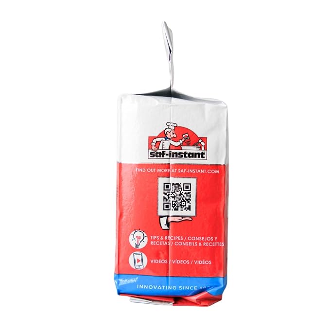 SAF-INSTANT YEAST RED LABEL SINGLE 1 lb (16oz) PACKAGE