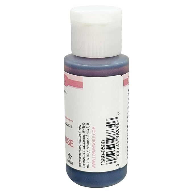 LorAnn Dusty Rose Liquid Food Coloring, 1 ounce squeeze bottle