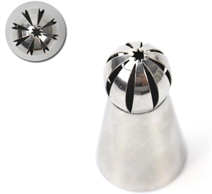 Russian Sphere Nozzle Piping Tip Stainless Steel by Chef Collection (1, 482)