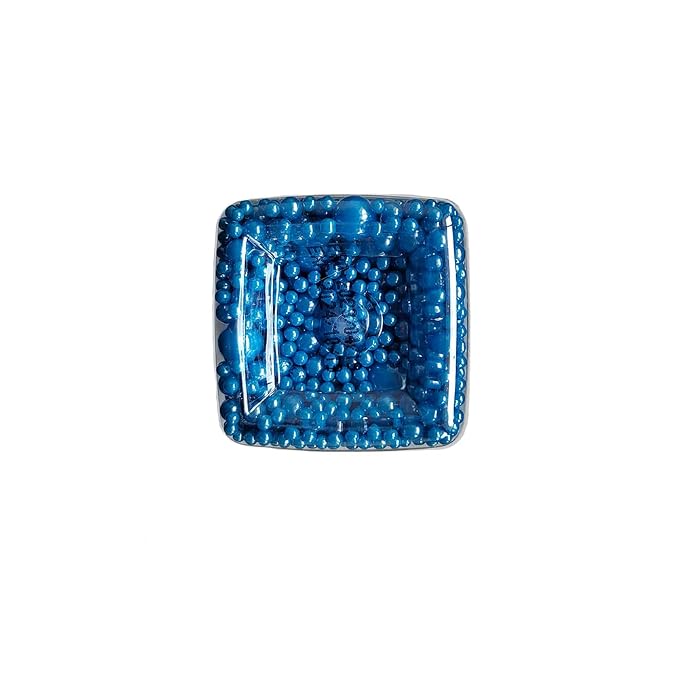 Edible Royal Blue Sugar Pearls Candy Sprinkles 120G/ 4.23Ounce Baking Cake Sprinkles Cupcake and Cake Topper Cookie Decorations Wedding Party Valentines Halloween Christmas Supplies