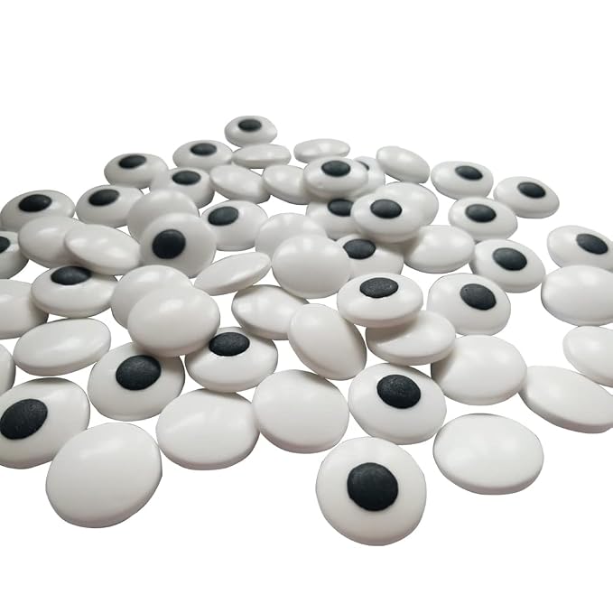 2 Bottles Candy Eyes Eyeballs - Cake Cupcake Toppers - Edible Baking Decorations for Cupcakes, Cakes, Cookies - Halloween, Christmas, Easter, and Edible Art Project Candy 153g/5.4oz(Two Size Mixed)