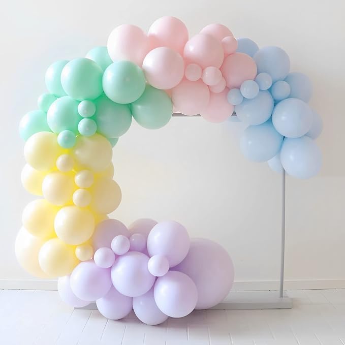 Voircoloria 105pcs Baby Blue Balloons 12inch Party Latex Balloons for Birthday Graduation Baby Shower Anniversary New Year Holiday Party Decorations