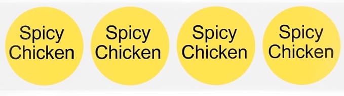 Spicy Chicken Deli Labels 1 Inch 500 Total Adhesive Labels