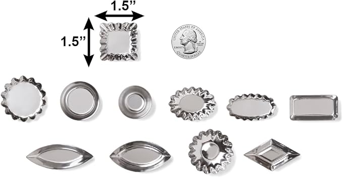 Fox Run 3620 Mini Tartlet Set, Tin Plated Steel, 36-Piece