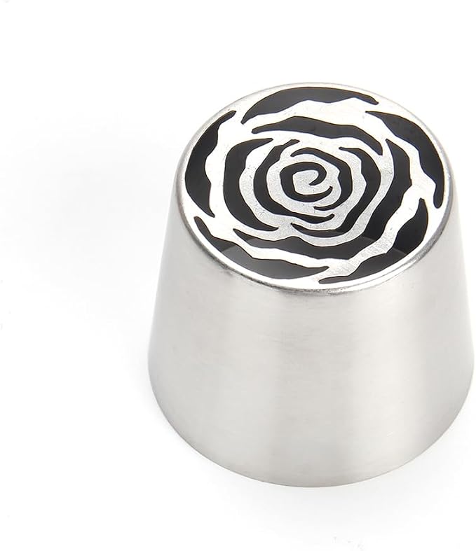 Extra Large Russian Piping Tips - Stainless Steel Flower Nozzles Set for Cake Decorating, Rose & Floral Icing Tips for Cupcakes, Cookies Professional Baking Tools (XXL, Style 46)