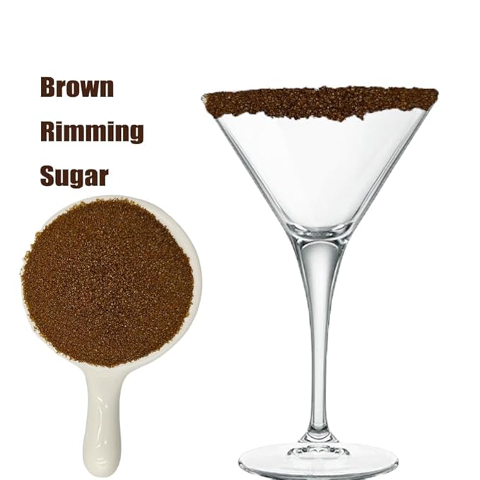 Edible 5 Ounce Fine Decorative Brown Sanding Sugar Sprinkles for Baking, Sparkling Crystals for Cakes, Cookies, Cupcakes, Ice Cream Topping and Rimming Sugar