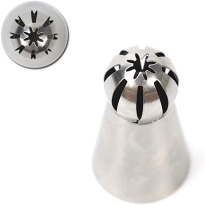 Russian Sphere Nozzle Piping Tip Stainless Steel by Chef Collection (1, 486)