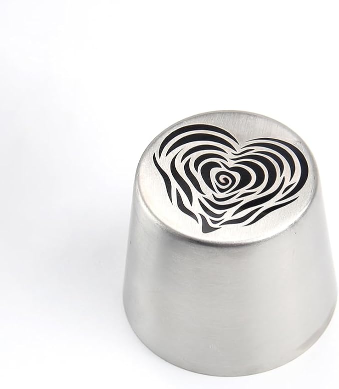 Extra Large Russian Piping Tips - Stainless Steel Flower Nozzles Set for Cake Decorating, Rose & Floral Icing Tips for Cupcakes, Cookies Professional Baking Tools (XXL, Style 85)
