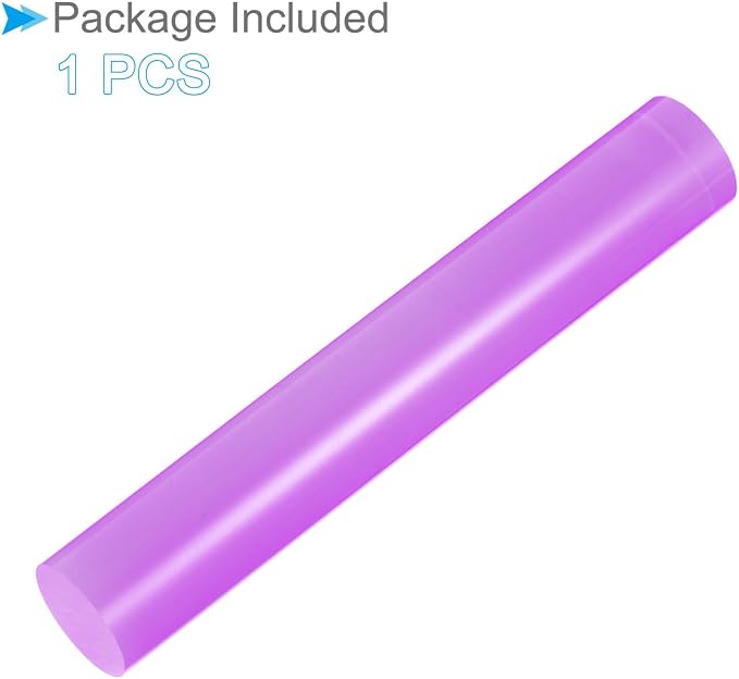 Acrylic Clay Roller, 6 Inch Length 1 Inch Dia., Acrylic Non-Stick Rolling Pin Roller Purple - (Applications: for Shaping Sculpting)