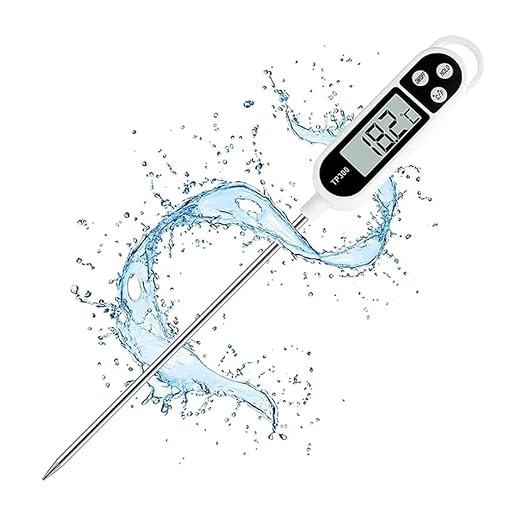 Candy Thermometer Digital Instant Read for Meat Kitchen Cooking Food Oil Deep Fry BBQ Grill Smoker (1, 9.4in)