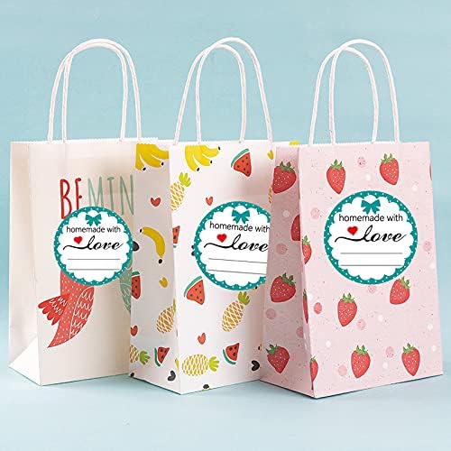 Homemade with Love Stickers 2 Inch DIY Jar Decoration Customizable Canning Jar Labels with Lines for Writing Baked Goods Packaging Stickers,504 Pcs