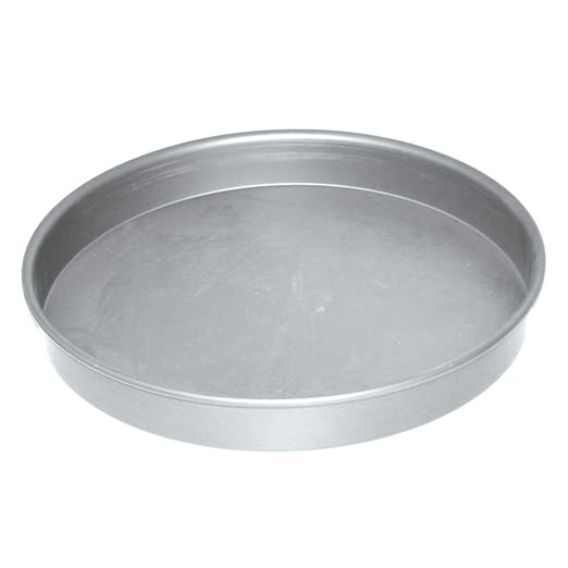 American Metalcraft HA80182 Straight-Sided Aluminum Pizza Pan - 18 in Diameter 2 in Depth - 14 Gauge Heavy Duty Pan – Bakeware for Pizzeria, Bakery, Commercial Kitchen & Caterers