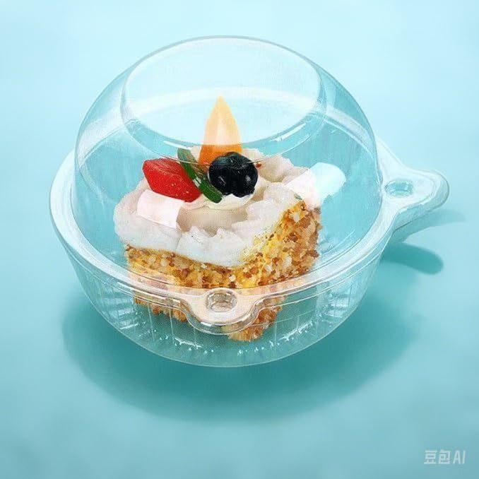 100 piece Jumbo Muffin Containers,extra large Transparent single Cupcake Containers, muffin container for home,clear plastic muffin containers (External size 4.3× 3.5 inches, 100 piece)