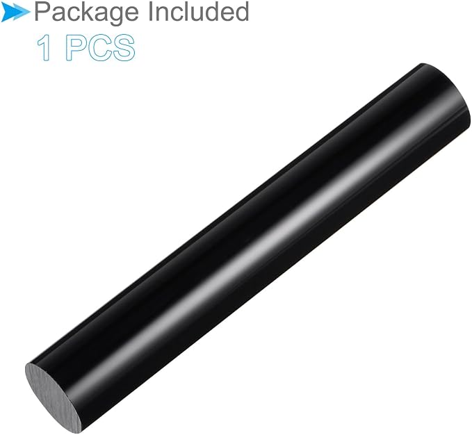 Acrylic Clay Roller, 6 Inch Length 1 Inch Dia., Acrylic Non-Stick Rolling Pin Roller Black - (Applications: for Shaping Sculpting)