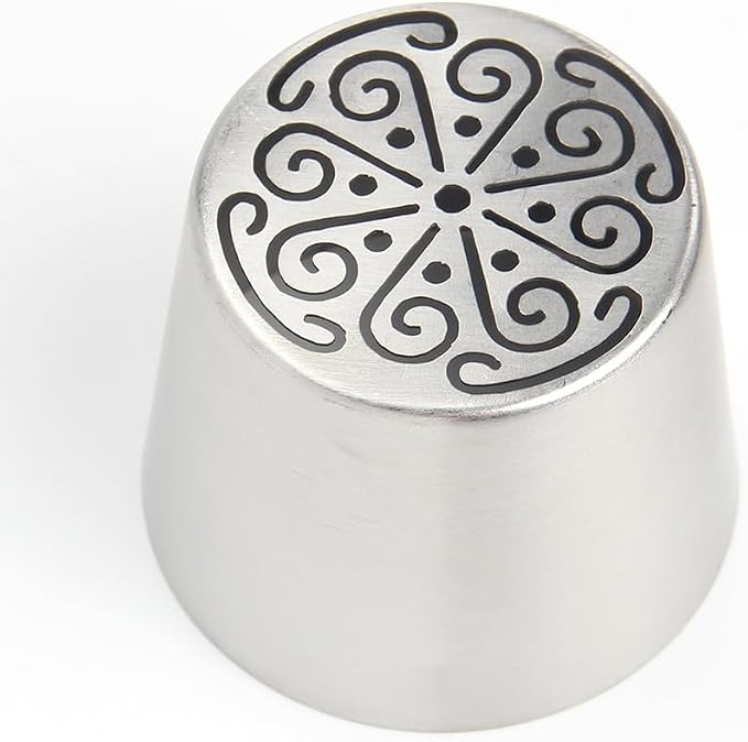 Extra Large Russian Piping Tips - Stainless Steel Flower Nozzles Set for Cake Decorating, Rose & Floral Icing Tips for Cupcakes, Cookies Professional Baking Tools (XXL, Style 59)