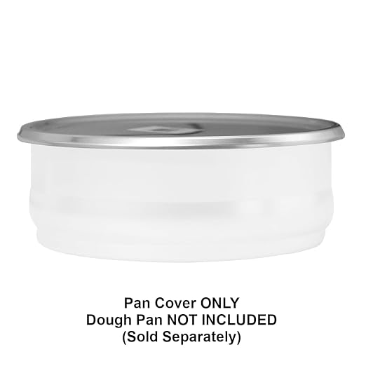 Chef Approved Aluminum Stable Dough Proofing Pan Lid | Professional Round Shape Retarding Stackable Bakeware Pot for Bakery Pastry Coffee Shop | Fits 96DPAN | Break Resistant, 9.2"W x 9.2"D x .13"H
