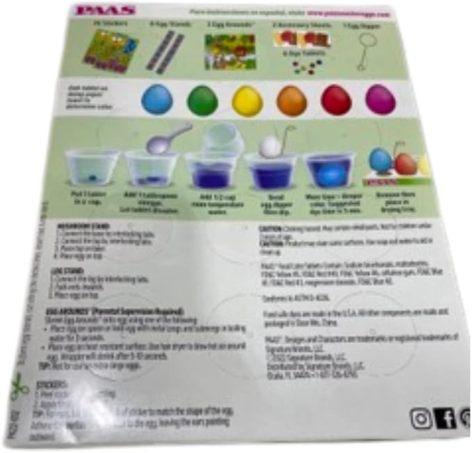 PAAS Egg Decorating Kit: Forest Friends Egg Dye Kit for Easter - America's Favorite Easter Tradition, Includes Stickers, Egg Stands, Egg Arounds, Accessory Sheets and Dye Tablets