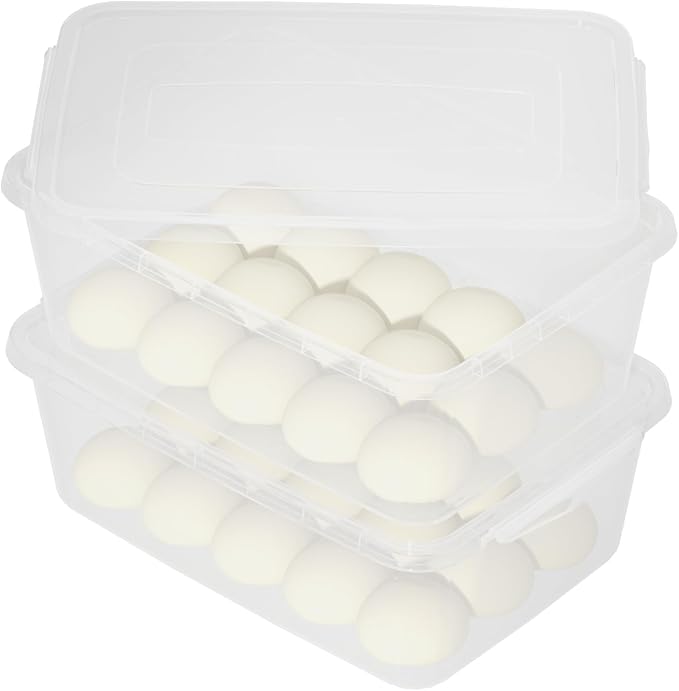 Vababa 2-Pack 16 L Pizza Dough Proofing Box with Lid, Dough Rising Box | Clear Food Pizza Storage Container, Large Capacity, BPA-Free, Dishwasher Safe, for Sourdough, Bread Dough & Pizza Dough