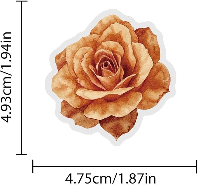 Flower Stickers,100pcs Vintage Flower Aesthetic Stickers Spring Colorful Flower Waterproof Decorative Decals for Journaling Scrapbooking Planners Laptops Favors Supplies