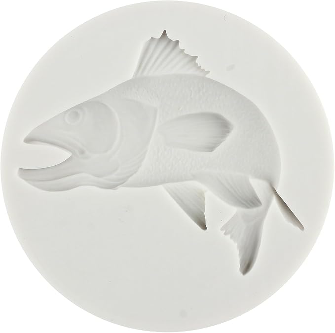 Fish Silicone Molds Tuna Fish Fondant Chocolate Candy Mold For Cake Decoration Cupcake Topper Chocolate Candy Gum Paste Polymer Clay