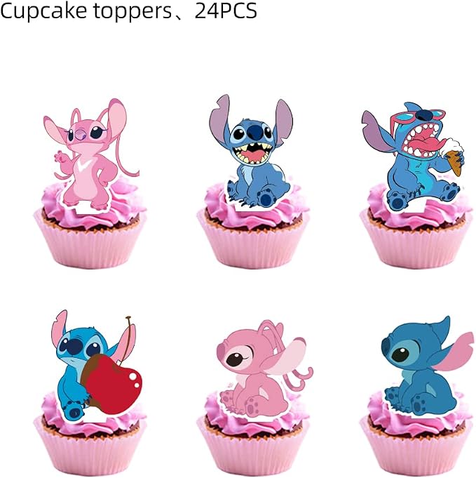 25PCS Cake Toppers Cupcake Toppers Cake Decorations Birthday Party Supplies Decorations (Style 2)