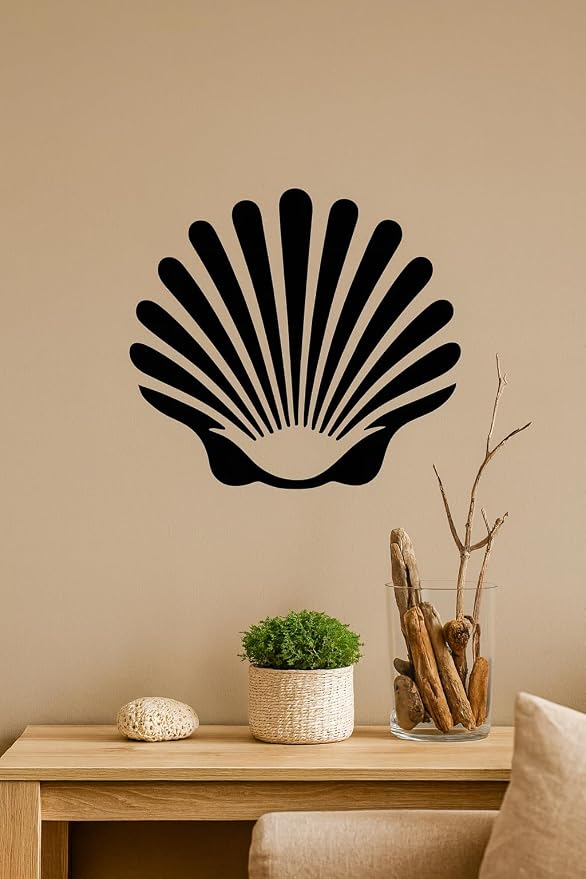 Seashell Stencil – Nautical Ocean Beach Travel Adventure Design Template Pattern Reusable Art Stencil for Painting, Crafting and DIY Projects