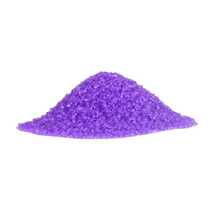 O’Creme Sugar Crystals - Coarse Sugar for Cookie Decorating - Eye-Catching Sugar Crystals – Coarse Sugar for Unique Cake Toppings, Cupcakes and Cookies – Ideal Decoration Solution - 3.5 Ounce Purple