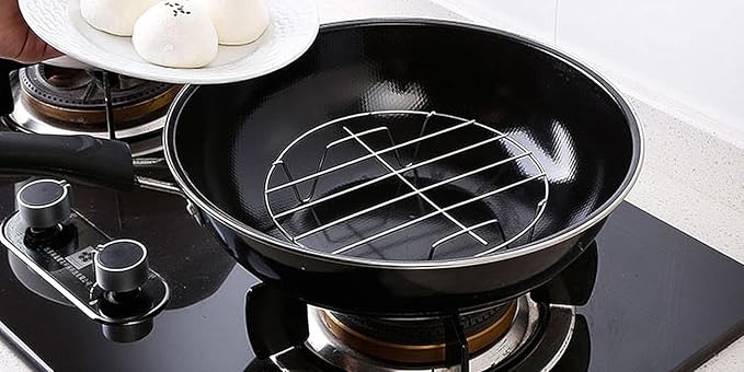 TamBee 9 Inch Round Cooling Racks for Cooking and Baking 304 Stainless Steel Cooling Racks Baking and Cooling Steaming Rack w Stand Cookware for Air Fryer Pressure Cooker Canning