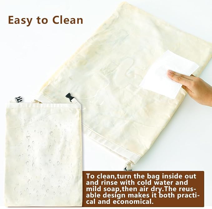 Beeswax Bread Bags for Homemade bread,2 Pack Sourdough Bread Bags,Reusable Bread Bourdough Storage
