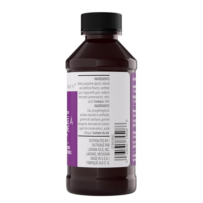 LorAnn Oils Cream Cheese Bakery Emulsion: True Essence, Ideal for Boosting Fruit Tones in Cakes, Cookies & Desserts, Gluten-Free, Keto-Friendly, Extract Substitute Essential for Your Kitchen, 4 Oz
