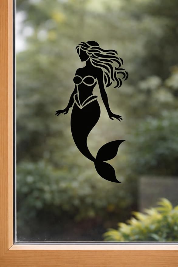 Mermaid Stencil – Nautical Ocean Fantasy Travel Adventure Design Template Pattern Reusable Art Stencil for Painting, Crafting and DIY Projects (3 Pcs Set)