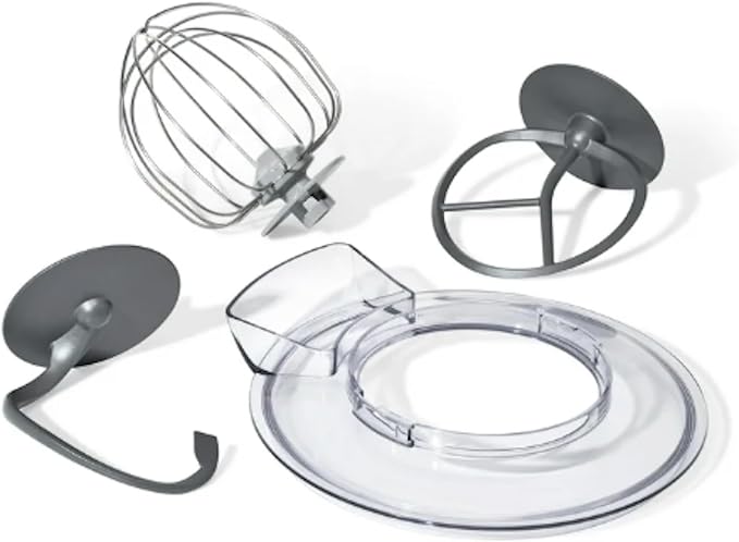 3.5 Qt Stand Mixer, with Flat Beater, Dough Hook, Whisk (Wildflower Black)