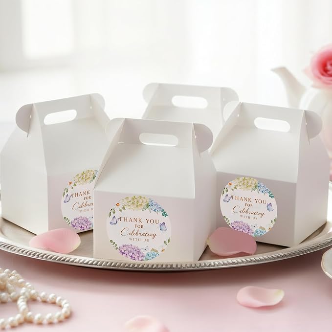 Louise Maelys 1.5 Inch Thank You for Celebrating with Us Stickers 500 Pcs Thank You Party Favor Stickers Labels for Wedding, Baby Shower,Graduation Party, Birthday Party Gift Labels