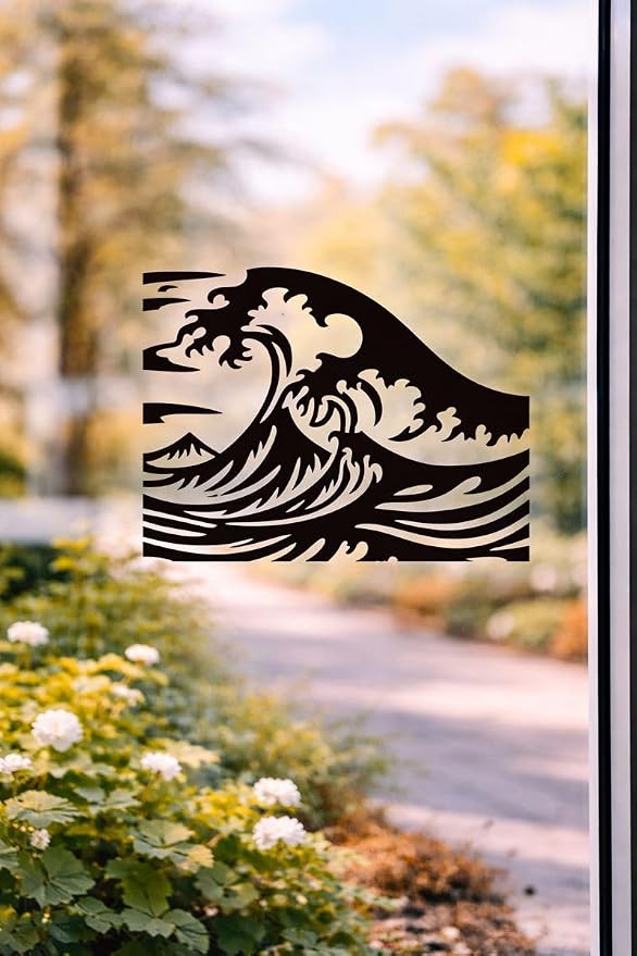 Great Ocean Wave Stencil – Nautical Ocean Travel Adventure Design Template Pattern Reusable Art Stencil for Painting, Crafting and DIY Projects
