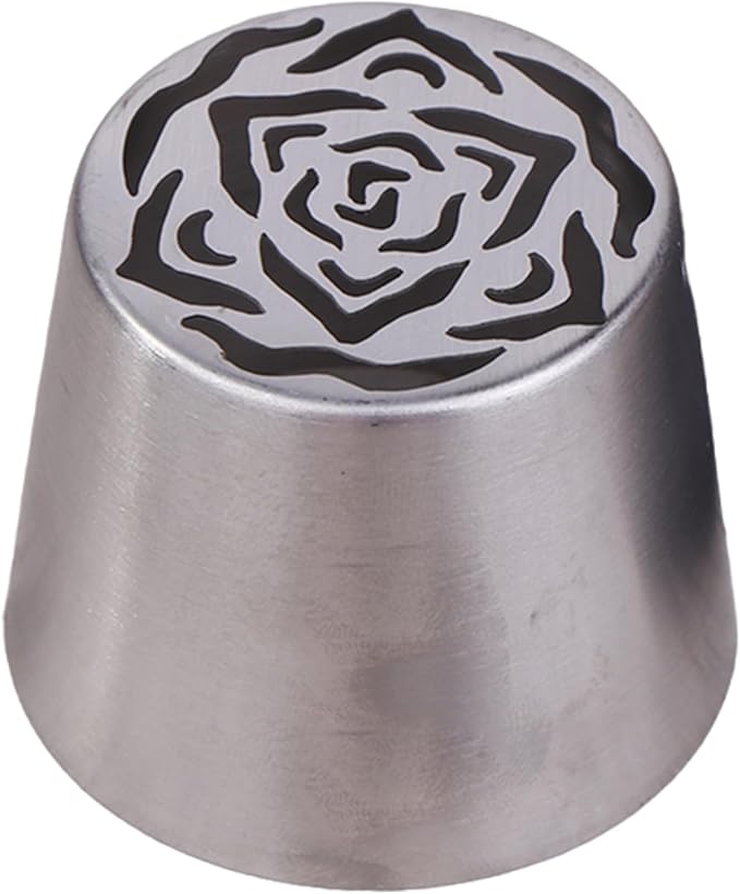 Icing Piping Set, Flower Piping Tips Stainless Steel Flower Frosting Nozzles DIY Cake Decorating Supplies for Home Kitchen Baking Accessories, Russian Tips