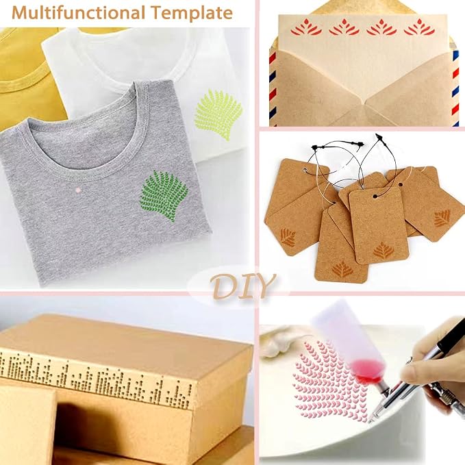 4 Pcs Floral Wedding Cake Stencils - Reusable Buttercream Templates for DIY Baking Decor
