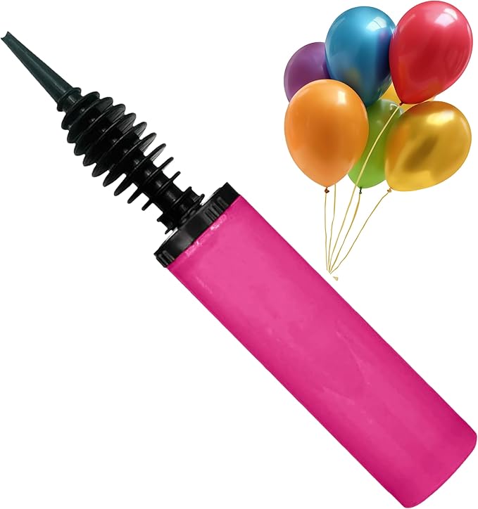 Balloon Pump, Inflator for Balloons, Toy Blower, Foil and Confetti Professional Pumper, Dual Action Hand Air Pump for Balloons.