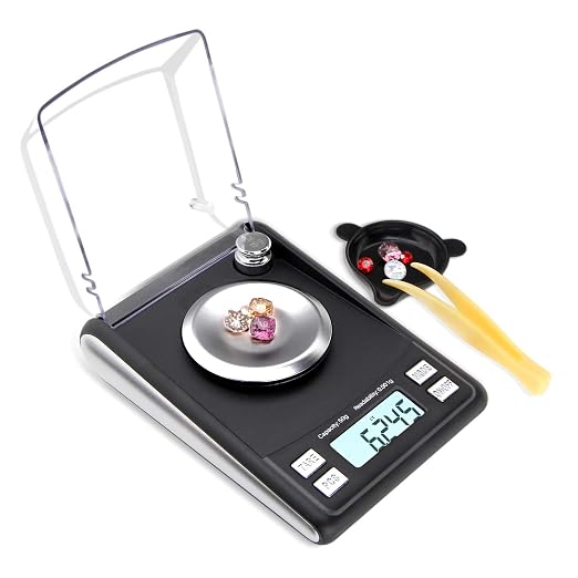 Fuzion Milligram Scale 50/0.001g, Mg Scale with 20g Cal Weight, Micro Scale, Powder Scale for Reloading