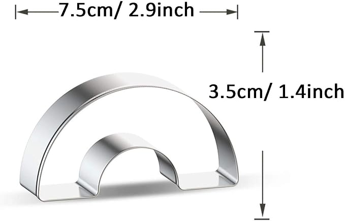 Cloud Rainbow Cookie Cutter - B