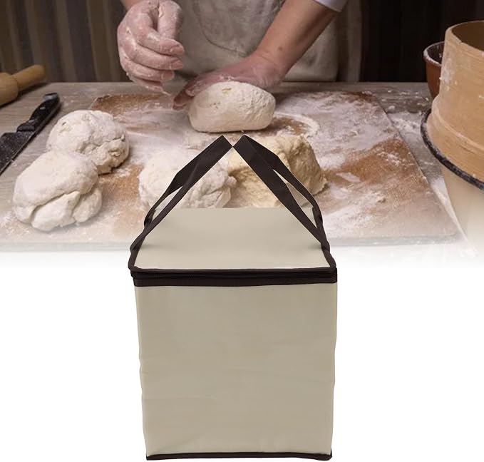 AUNMAS Bread Proofing Box with Heater, Zippered Foldable Dough Proofer with 3 Gear Adjustment for Bread Pizza Yoghurt (30L US Plug 110V)