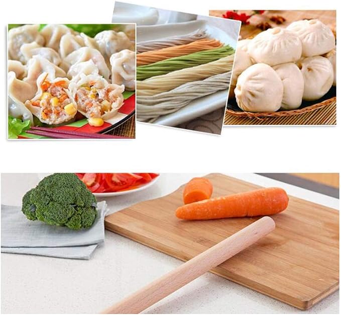 Non-stick Rolling Pin Wood Dough Roller Classic for Baking Cookie Pastry Pizza