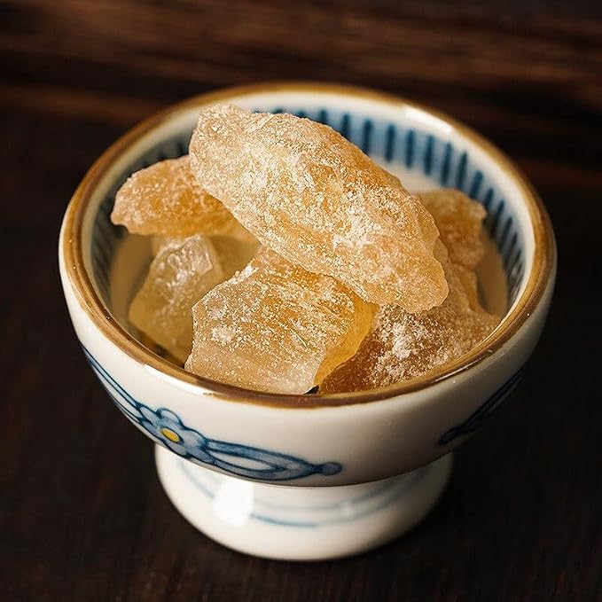 Natural Yellow Rock Sugar Crystals (黄冰糖), Traditional Cane Sugar Crystals for Tea, Desserts & Cooking, No Additives, 350g