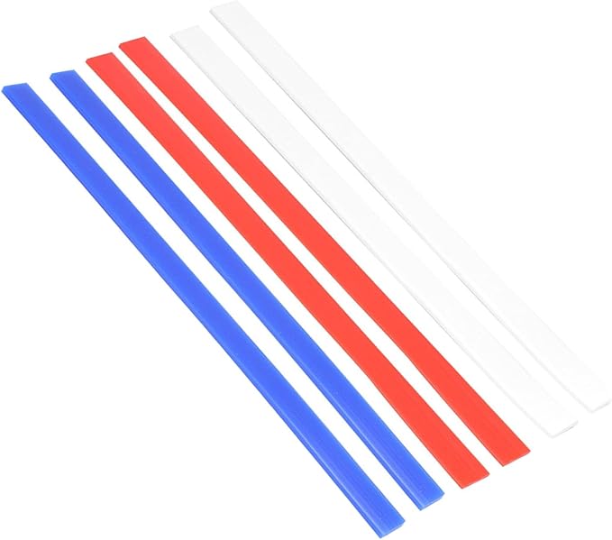 Dioche 1/2 Inch Rolling Silicone Measuring Dough Strips – Rolling Pin Guides for Cookies, Pies, & Baking – Set of 3 Thickness Specifications